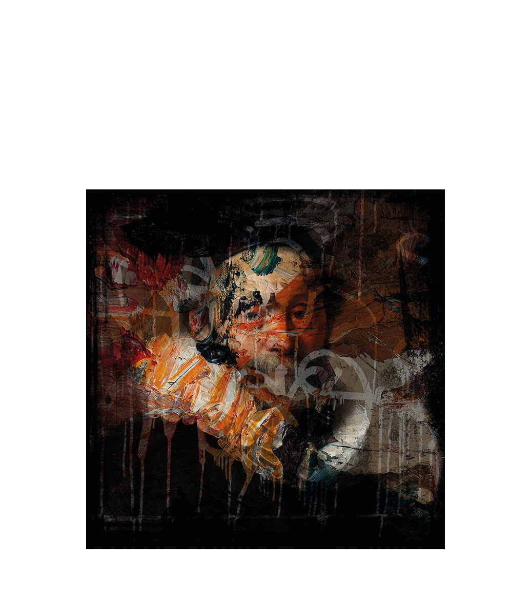 OLD REMBRANDT COLOUR tavla - 120x120, Plexiglas