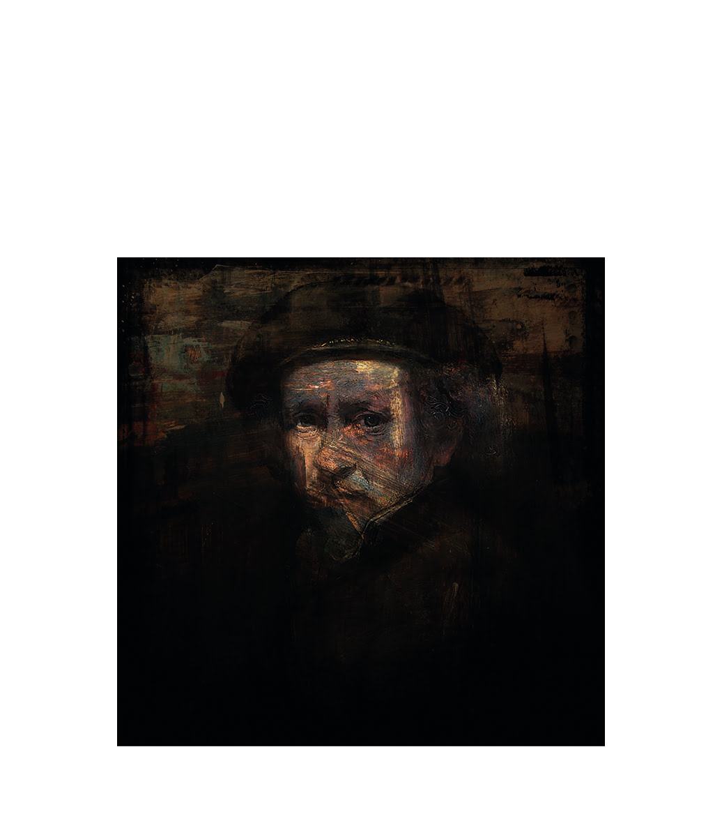 OLD REMBRANDT BLACK tavla - 150x150, Plexiglas