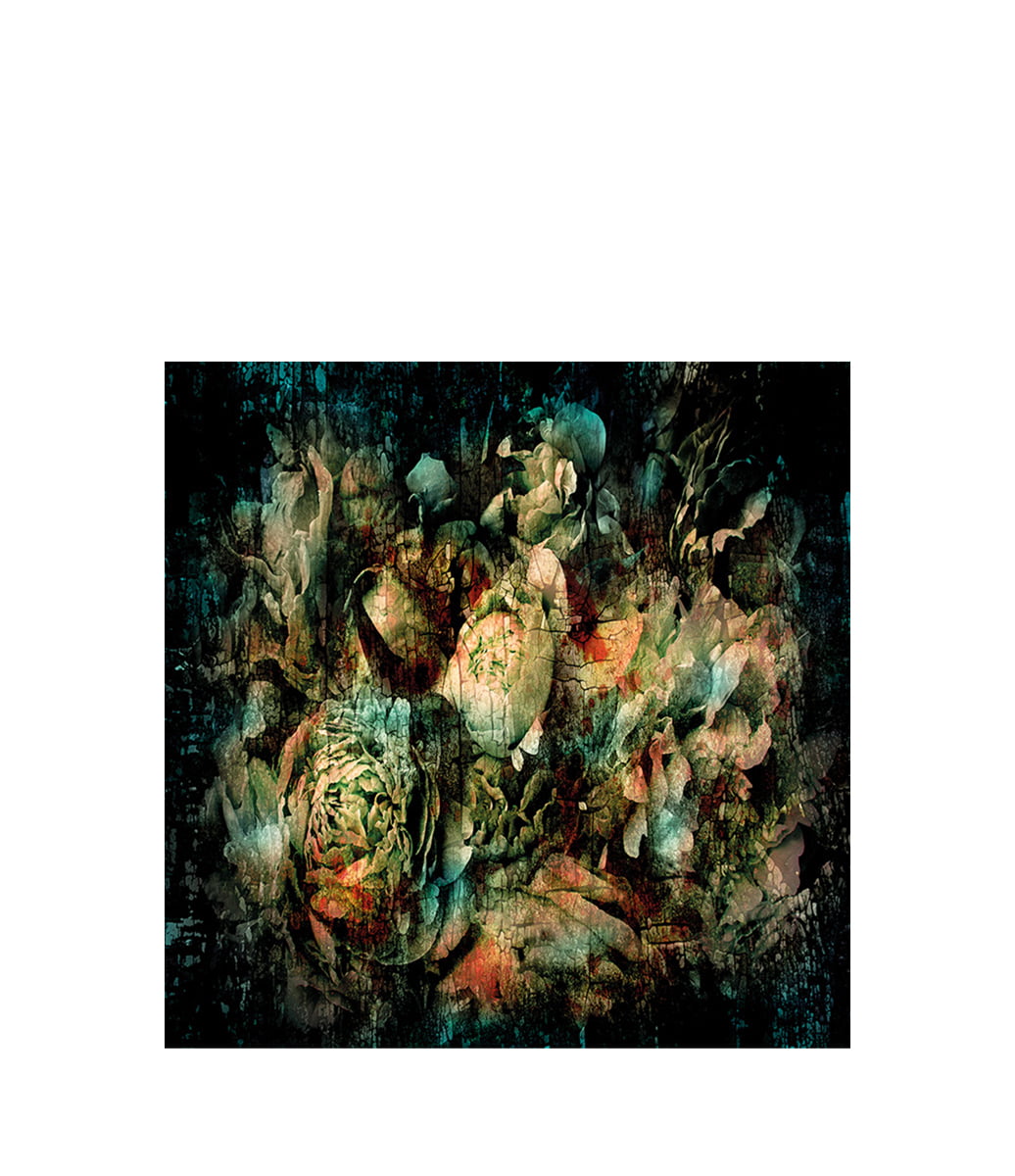 BOTANICAL ABSTRACT tavla - 120x120, Aluminium