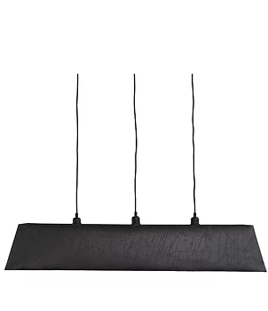 Ceiling lamp Caynon Black leather