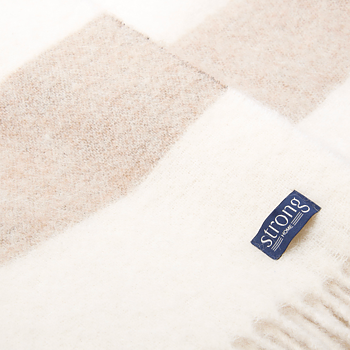 Chunky Barstripe Throw Blanket - Camel Melange - 2