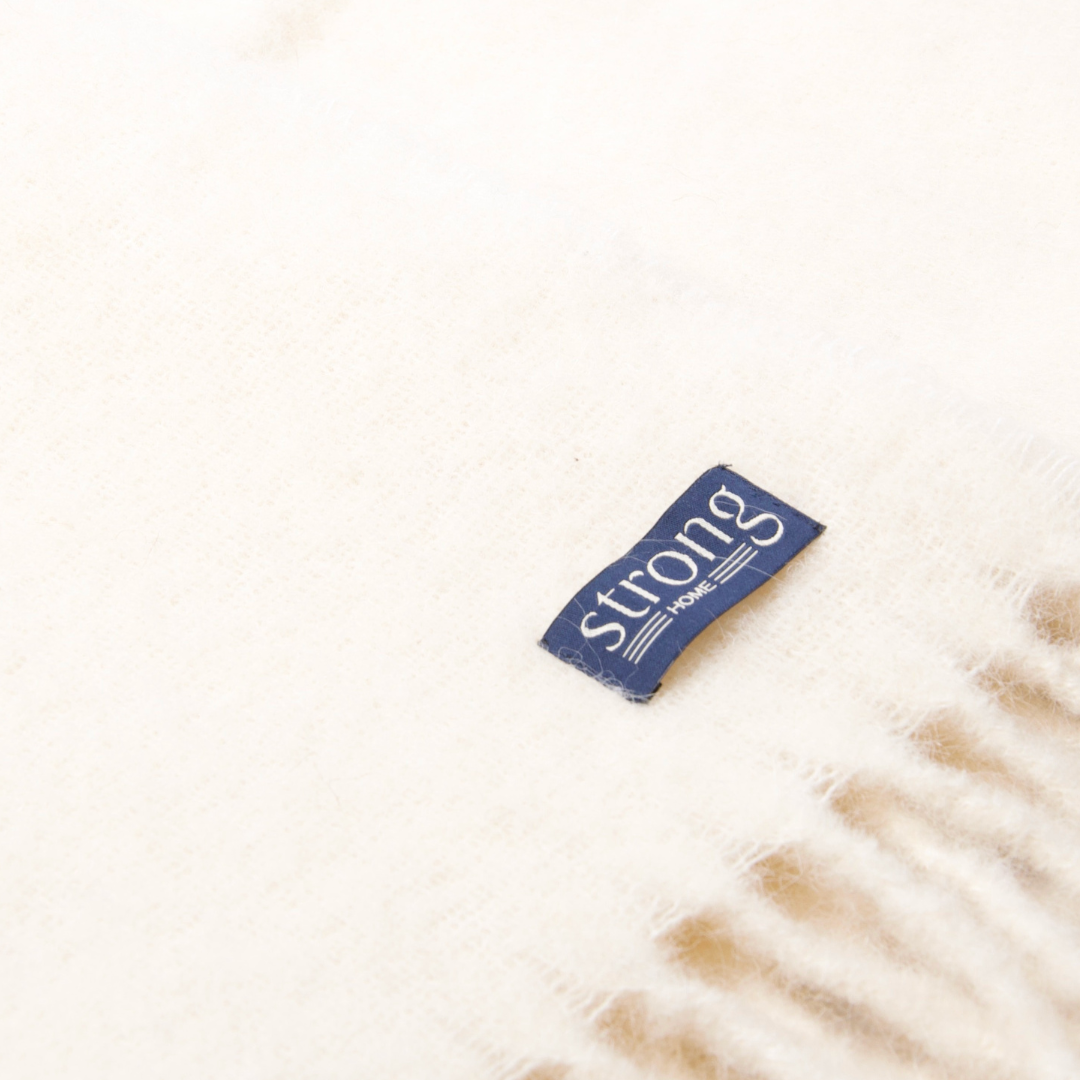 Chunky Solid Plaid - Cream White - 2