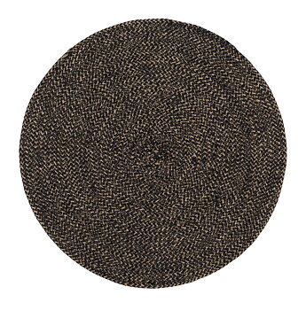 Placemat Ella black/natural d38cm