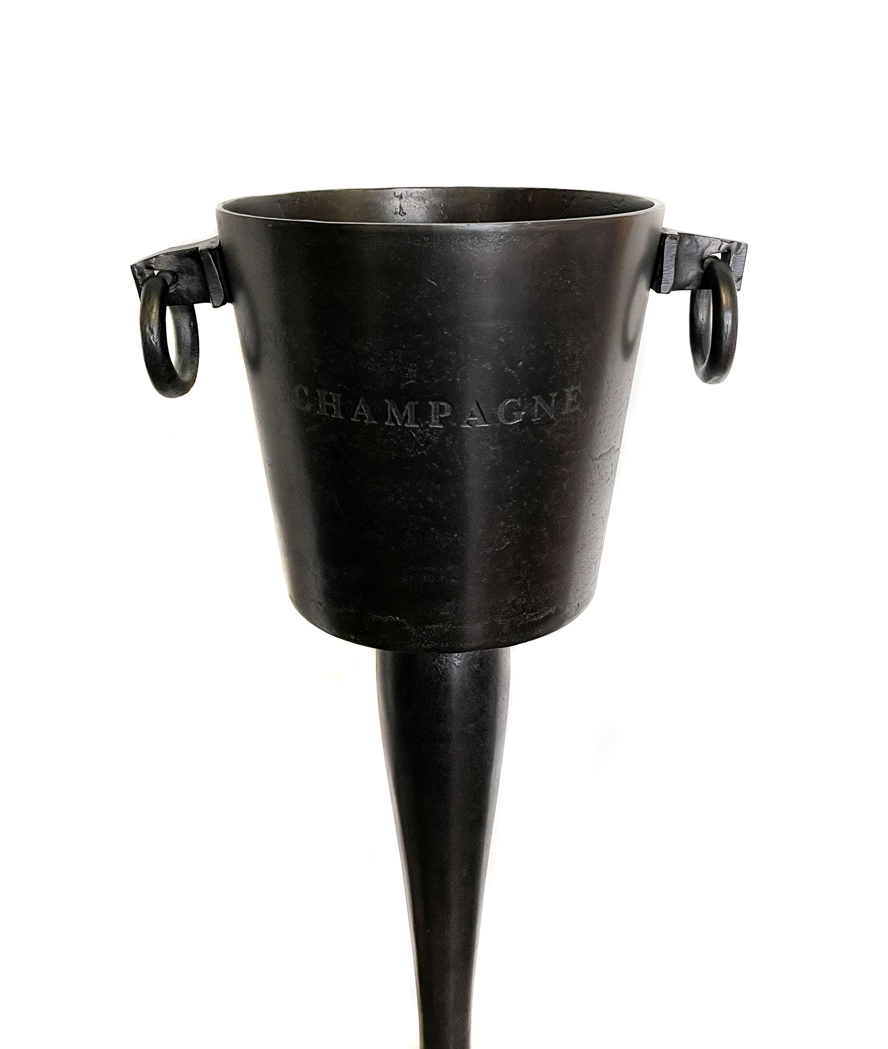 Champagnekylare Alum Raw Black - 2