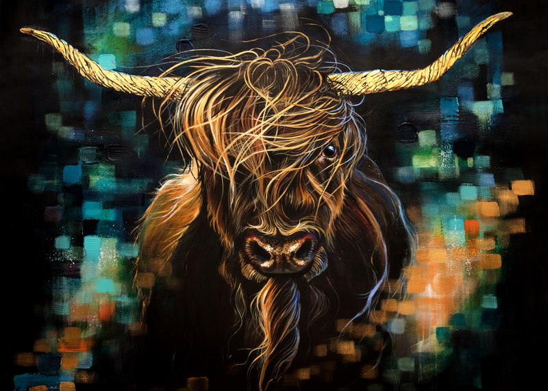 Highland cattle Fototapet