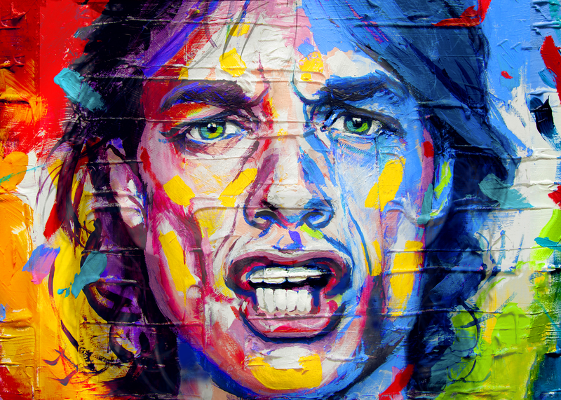 Mick Jagger Fototapet