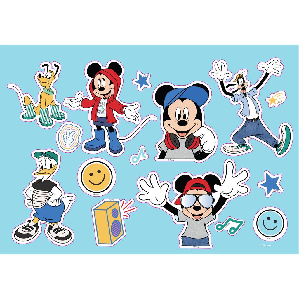 Mickey Mouse Målarbok med Klistermärken - 2