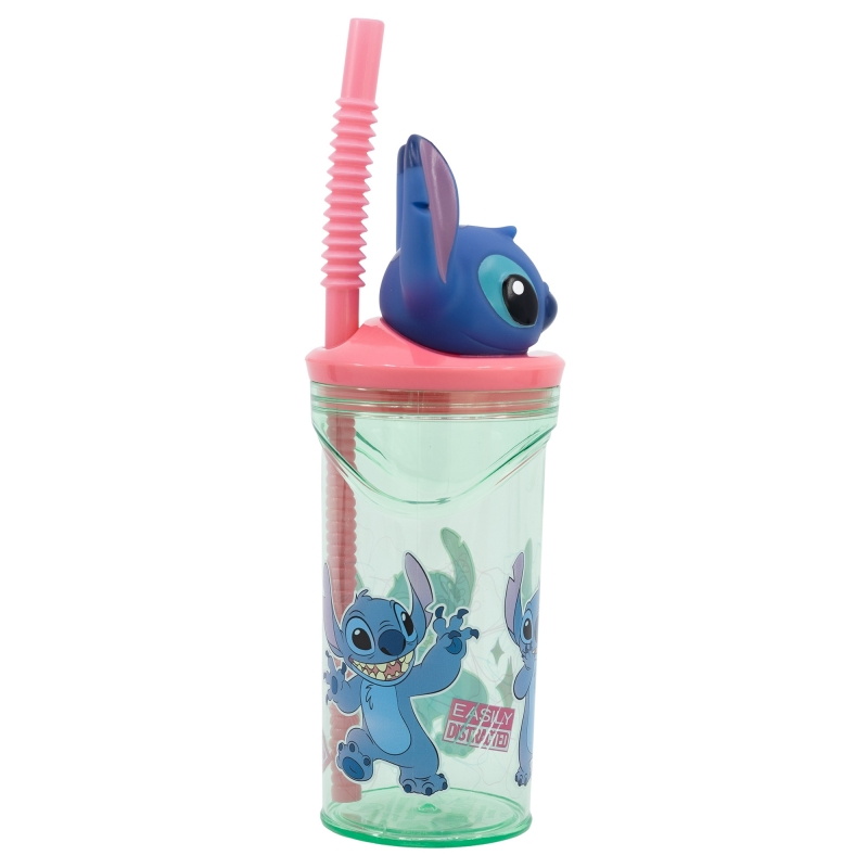 Stitch Disney Mugg med Sugrör 3D - 2