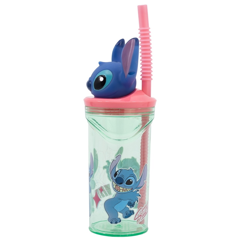 Stitch Disney Mugg med Sugrör 3D - 4