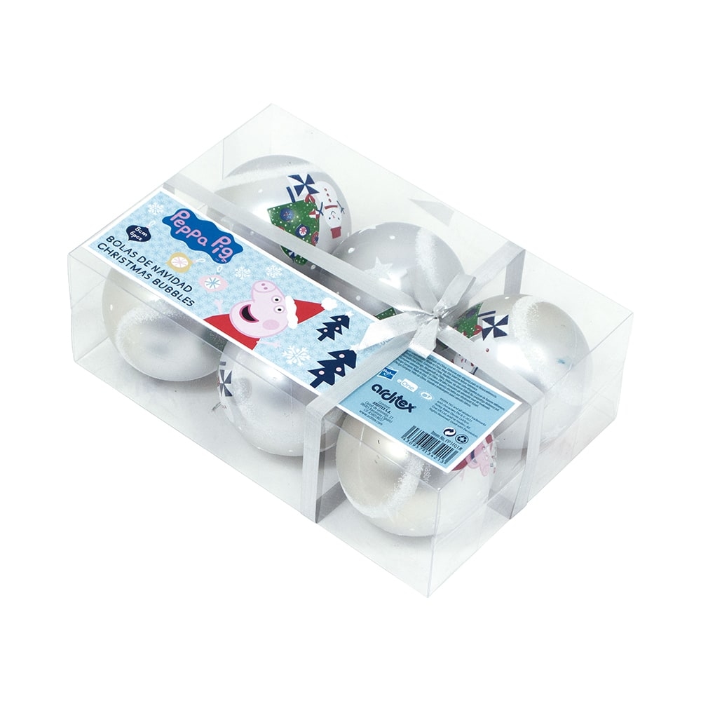 Greta Gris Julgranskulor 6-pack GR