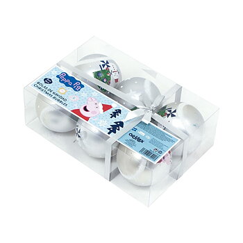 Greta Gris Julgranskulor 6-pack GR