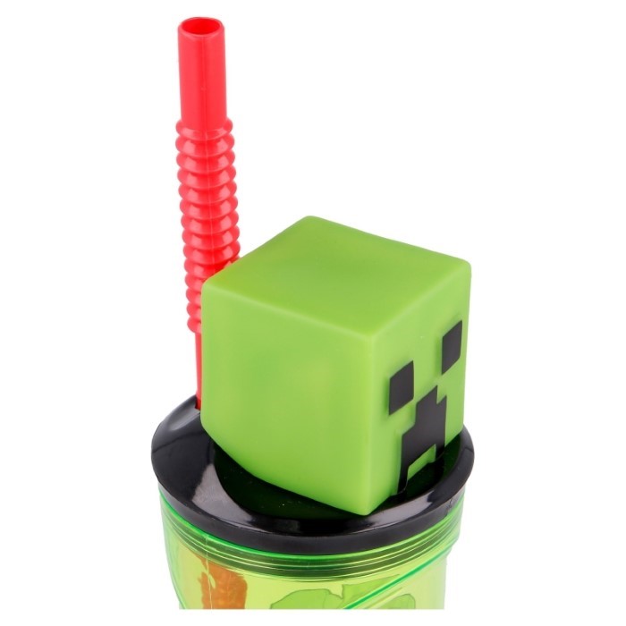 Minecraft Mugg med Sugrör 3D - 3