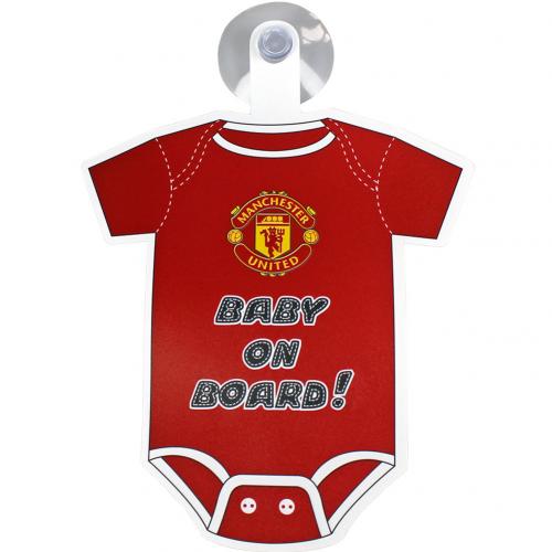 Manchester United Bilskylt Baby