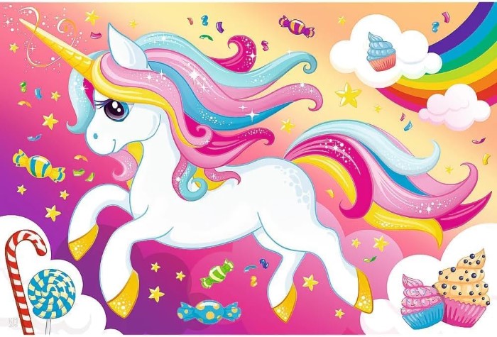 Unicorn Pussel 100 Bitar BA - 2