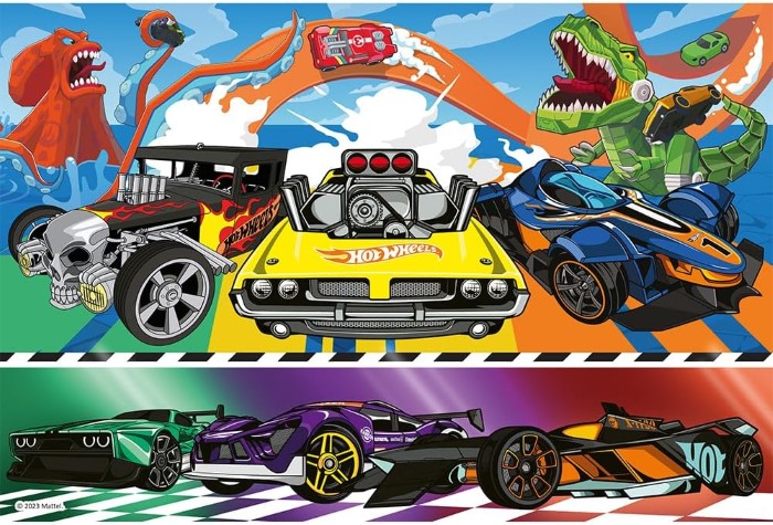 Hot Wheels Pussel 100 Bitar - 2