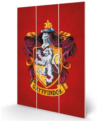 Harry Potter Tavla I Trä Gryffindor