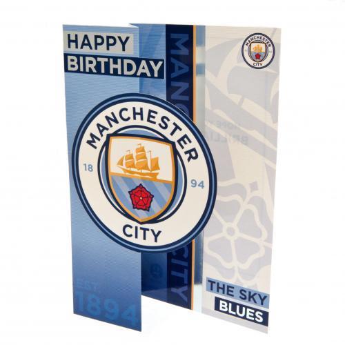 Manchester City Födelsedagskort - 2