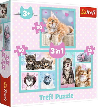 Katt Pussel 3in1