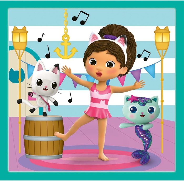 Gabby's Dollhouse Pussel 3in1 - 4