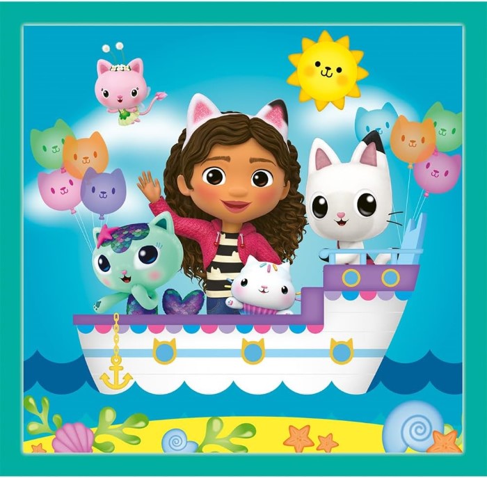 Gabby's Dollhouse Pussel 3in1 - 2