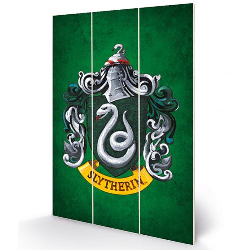 Harry Potter Tavla I Trä Slytherin