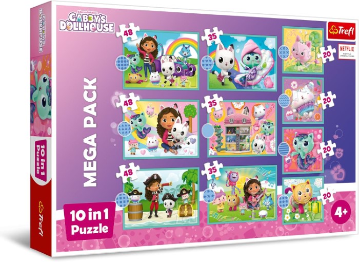 Gabby's Dollhouse Pussel 10in1