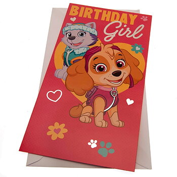 Paw Patrol Födelsedagkort Girl SA