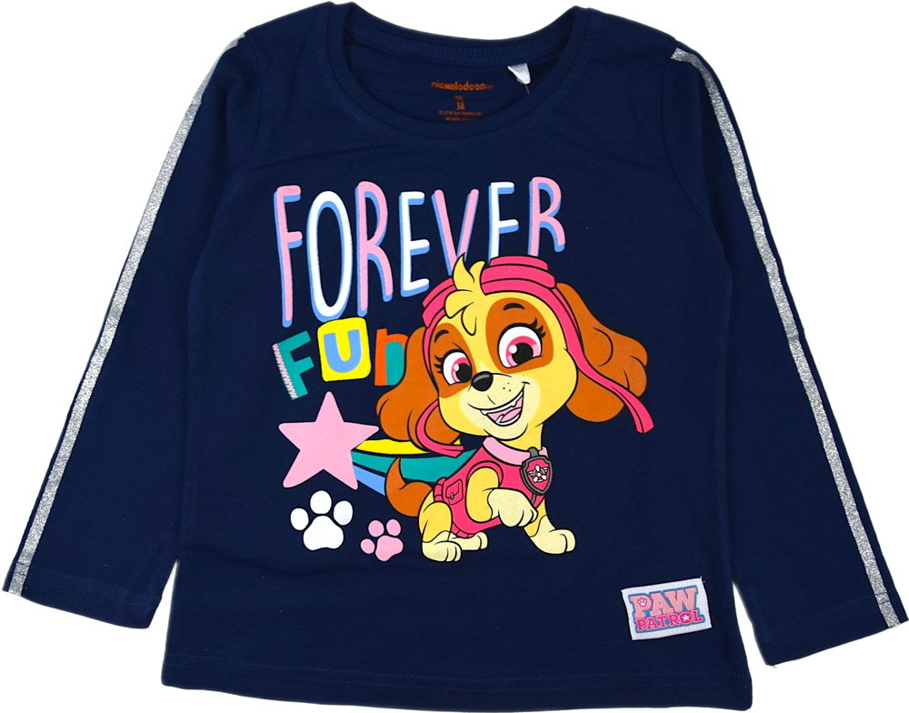 Paw Patrol T-shirt med Långärmad Skye Mörkblå