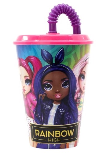 Rainbow High Mugg med Sugrör