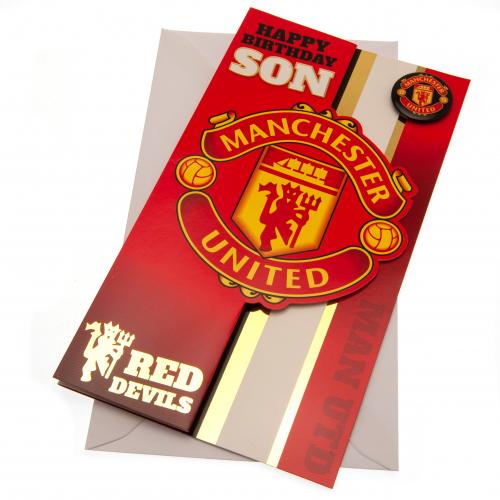 Manchester United Födelsedagkort Son med Pin