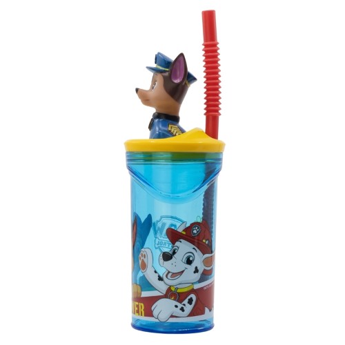 Paw Patrol Mugg med Sugrör 3D - 3