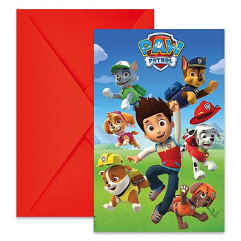Paw Patrol Inbjudningskort 6-pack