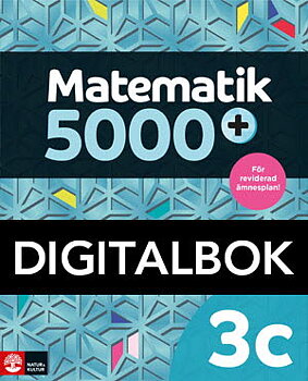 Matematik 5000+ Kurs 3c – Digitalt läromedel (Upplaga 2021)