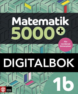 Matematik 5000+ Kurs 1b Lärobok Digitalbok Upplaga 2021