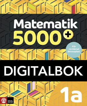 Matematik 5000+ Kurs 1a Gul Lärobok Digitalbok Upplaga 2021