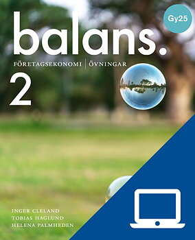 Balans 2, digitala övningar, elev, Gy25