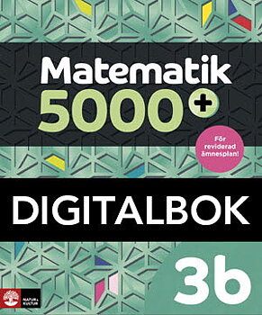 Matematik 5000+ Kurs 3b Lärobok Digitalbok Upplaga 2021