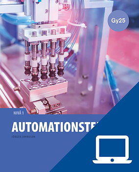 Automationsteknik 1, digitalt läromedel, elevträning, Gy25