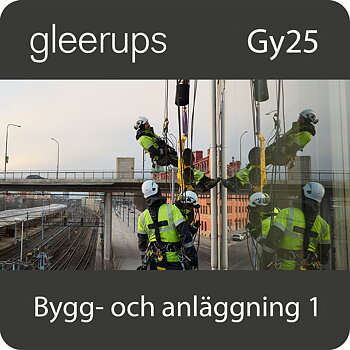 BokGym Bygg- och anläggning 1, digitalt läromedel, elev, Gy25