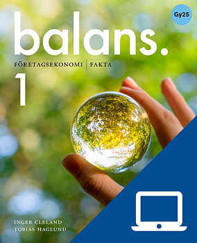 Balans 1, digitala övningar, elev, Gy25