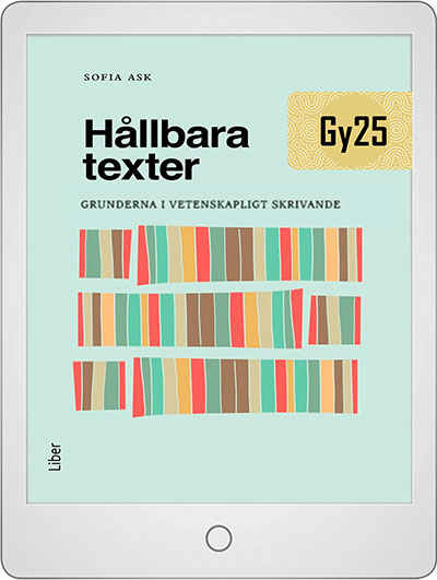 Hållbara texter : grunderna i vetenskapligt skrivande Onlinebok