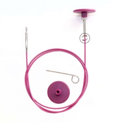 Kabel ger ca 40 cm lång rundsticka Purple Swivel