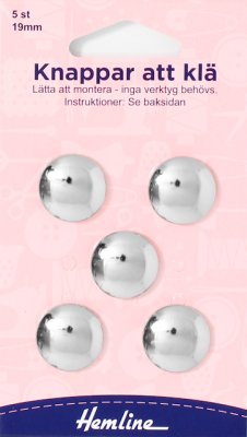 Knappar att klä 19 mm