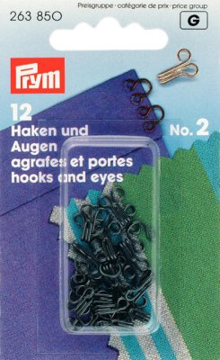 Hyska och hake no 2 Prym svart