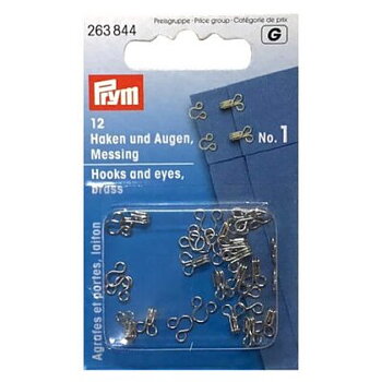 Hyska och hake no 1 Prym silver