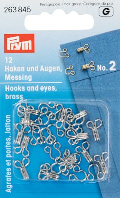 Hyska och hake no 2 Prym silver