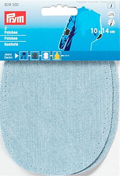 Ärmlapp jeans ljusblå Prym 2-pack