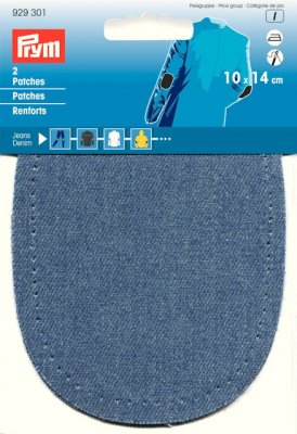 Ärmlapp jeans blå Prym 2-pack