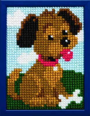 Kids Stitch - hund med ben 18 x 24
