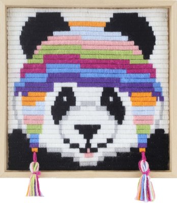 Kids Stitch - panda 30 x 30 långstygn